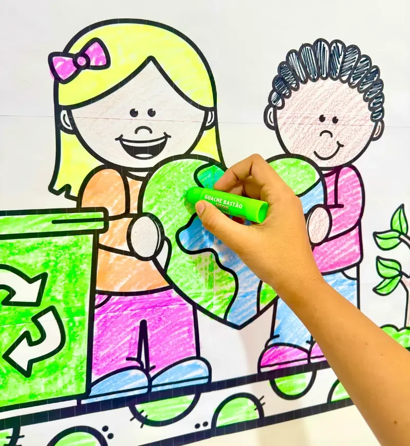 Cartaz Pintura Coletiva - Meio Ambiente — imagem 5