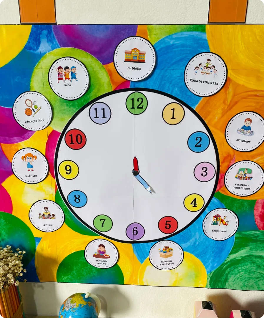 CARTAZ RELÓGIO DA ROTINA - Educação Infantil — imagem 5