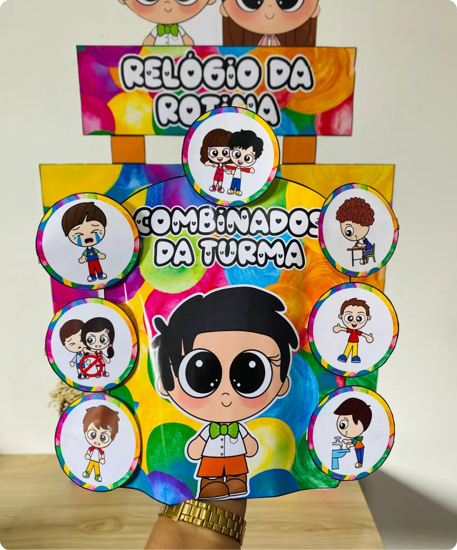 CARTAZ RELÓGIO DA ROTINA - Educação Infantil — imagem 6