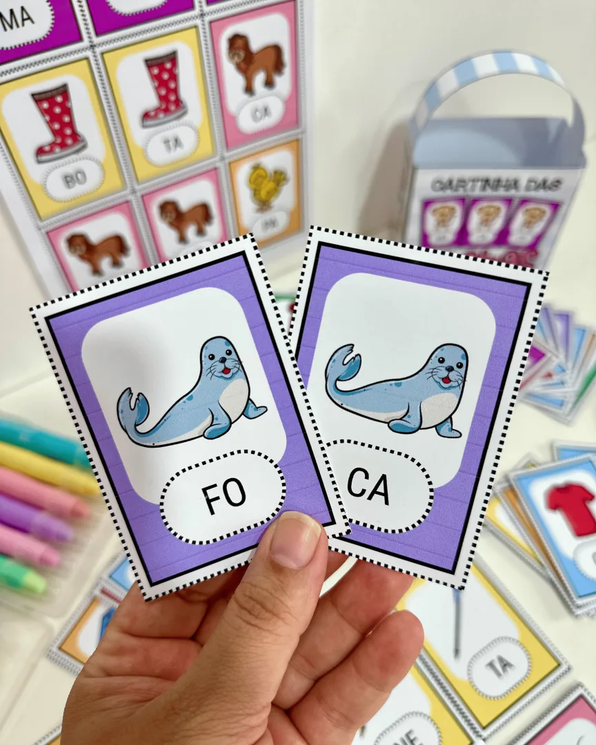 Cartinhas das Palavras com Sílabas Simples - Alfabetização - PDF — imagem 5