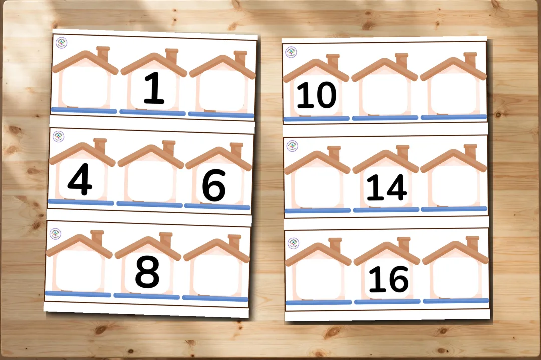 Cartões dos Números de 0 a 103 para completar| Em casas PDF — imagem 6
