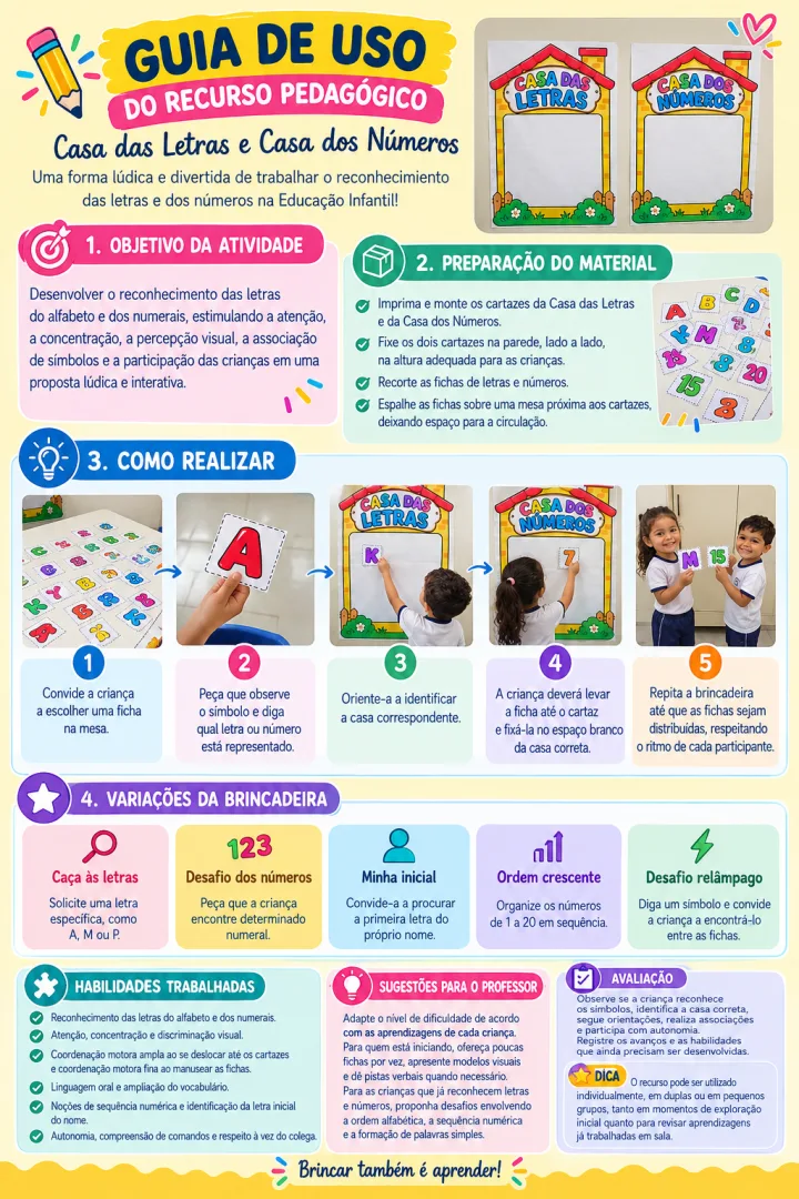 Casas das Letras e Números - Educação Infantil - PDF — imagem 4