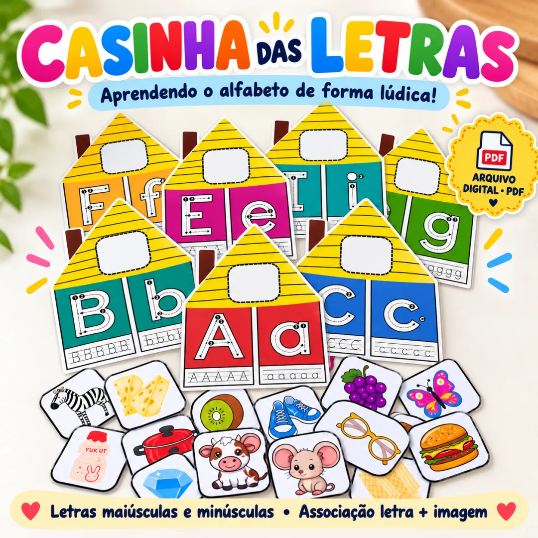 Casinha das Letras - Atividades de Alfabetização Infantil - PDF — imagem 2