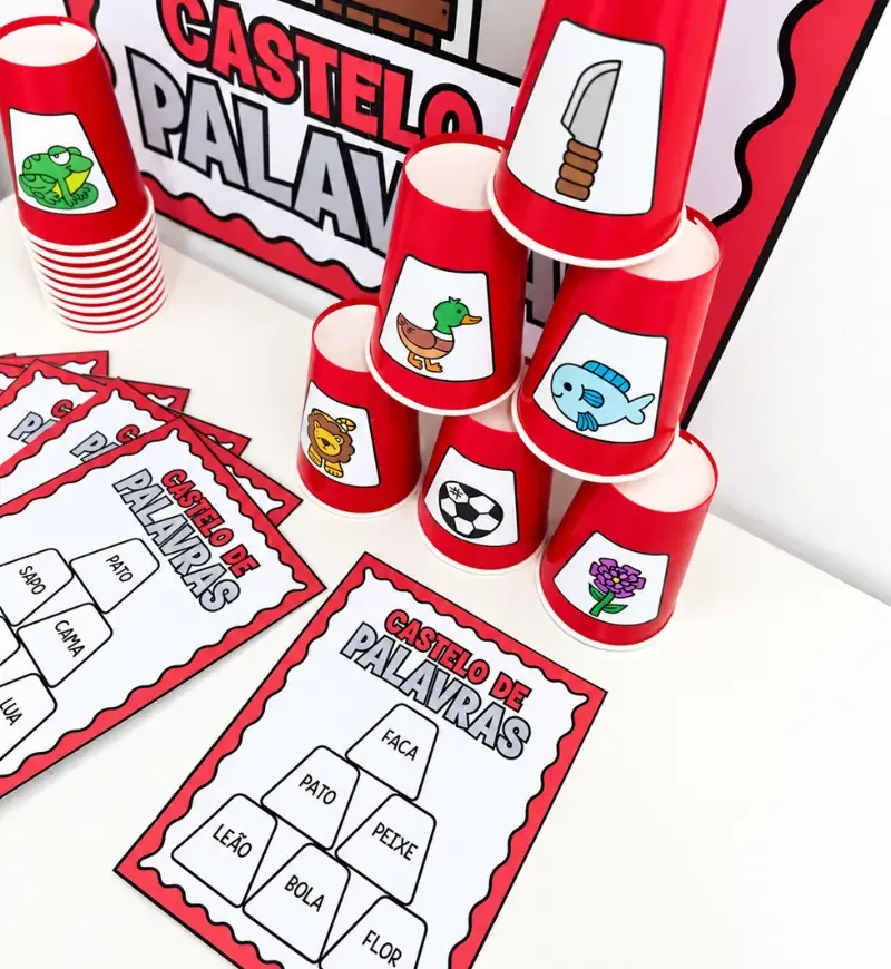 Castelo de Palavras | Atividade de Alfabetização em PDF — imagem 2