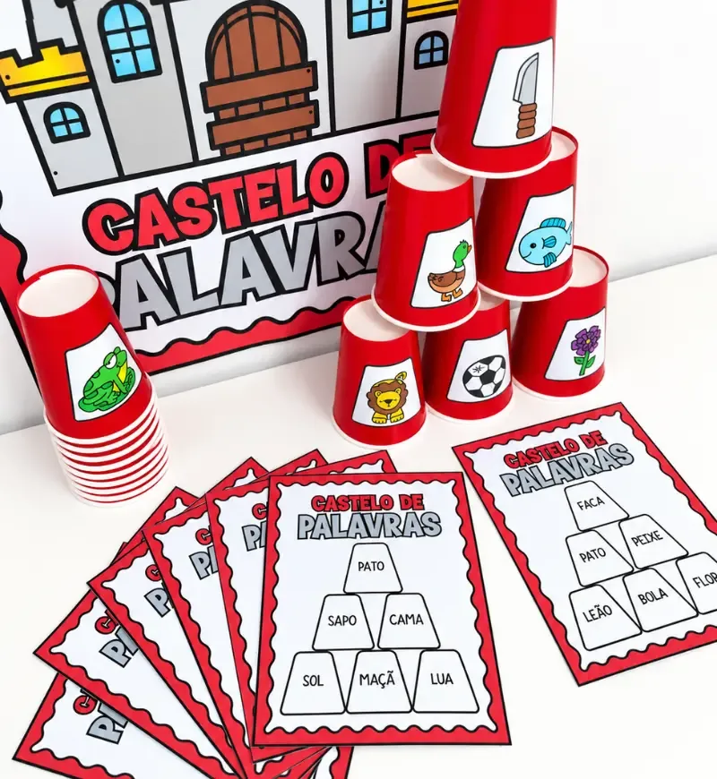 Castelo de Palavras | Atividade de Alfabetização em PDF — imagem 3