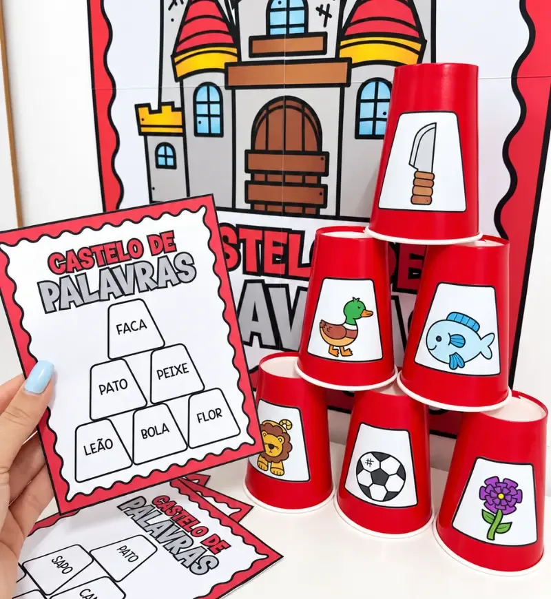 Castelo de Palavras | Atividade de Alfabetização em PDF — imagem 4