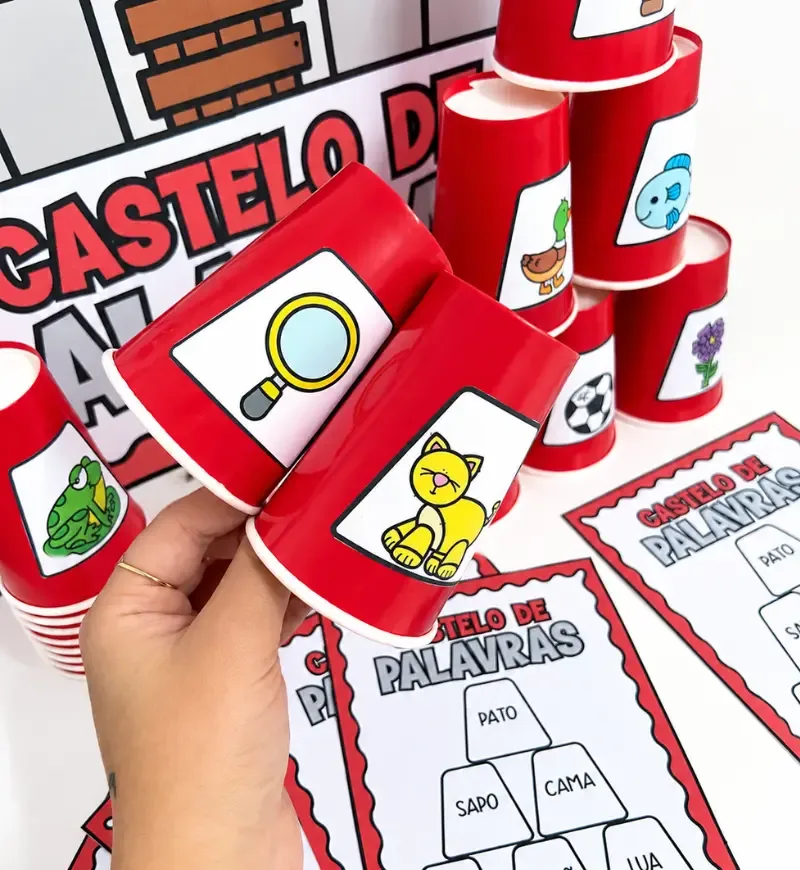 Castelo de Palavras | Atividade de Alfabetização em PDF — imagem 5