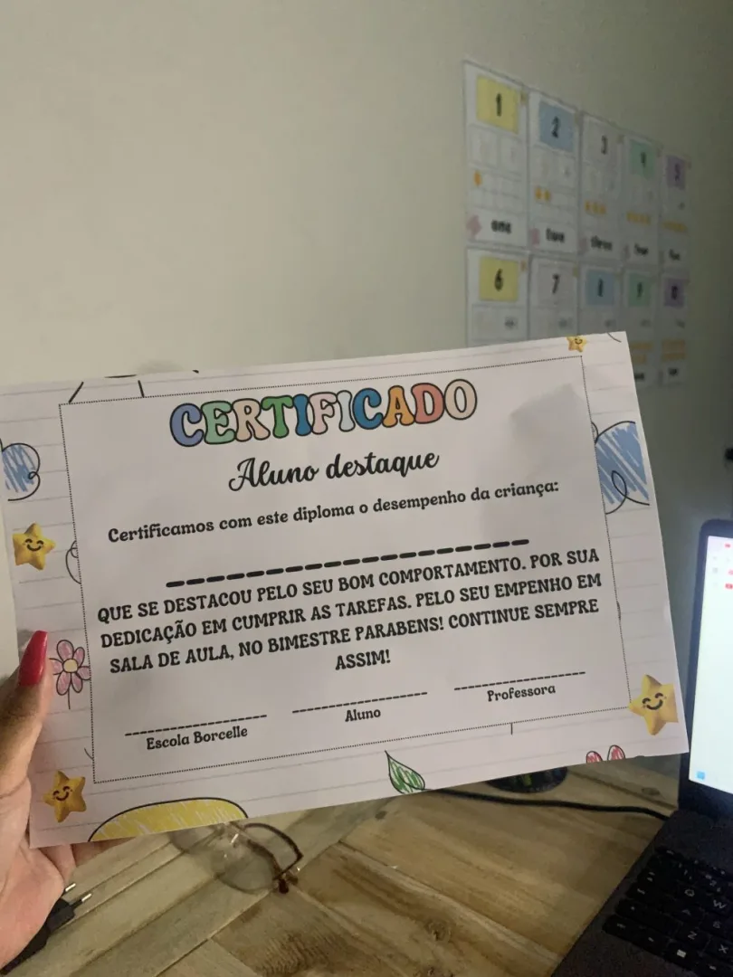 Certificado do Aluno — Pronto para Imprimir — imagem 2