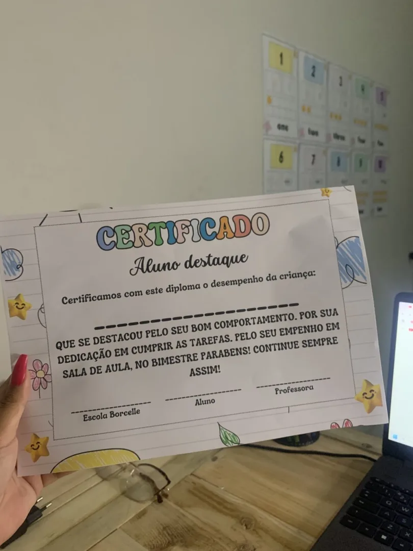 Certificado do Aluno — Pronto para Imprimir — imagem 3