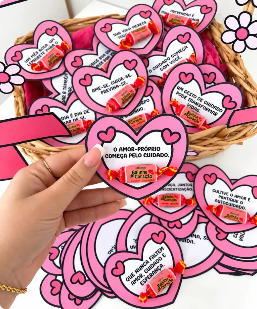 Cesta Outubro Rosa para Imprimir - Cantinho Motivacional — imagem 2
