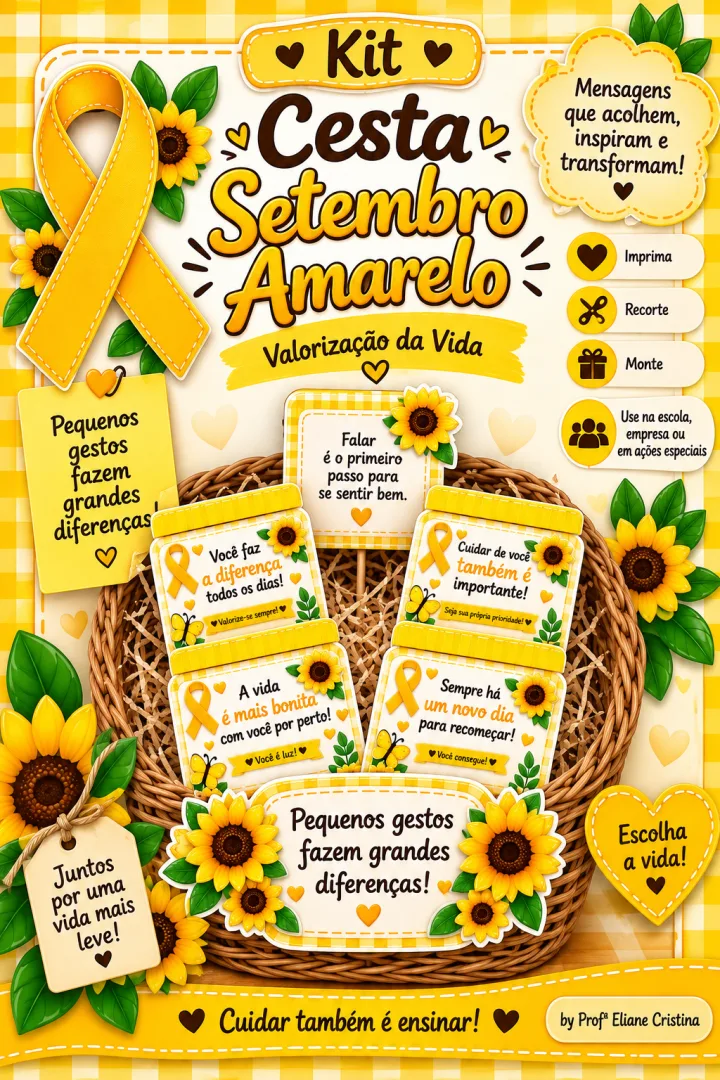 Cesta Setembro Amarelo - Educação Infantil - PDF — imagem 2