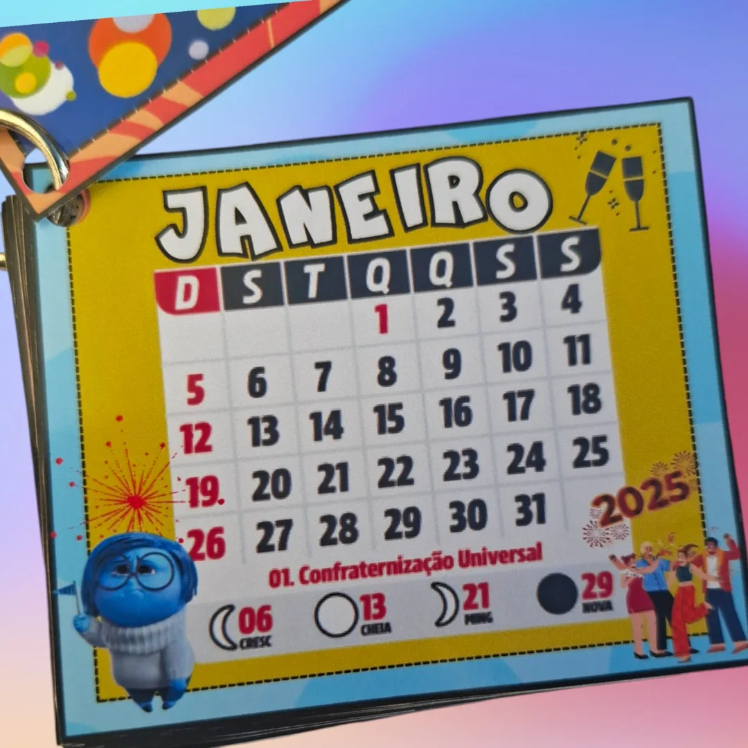 CHAVEIRO CALENDÁRIO DIVERTIDAMENTE — imagem 3