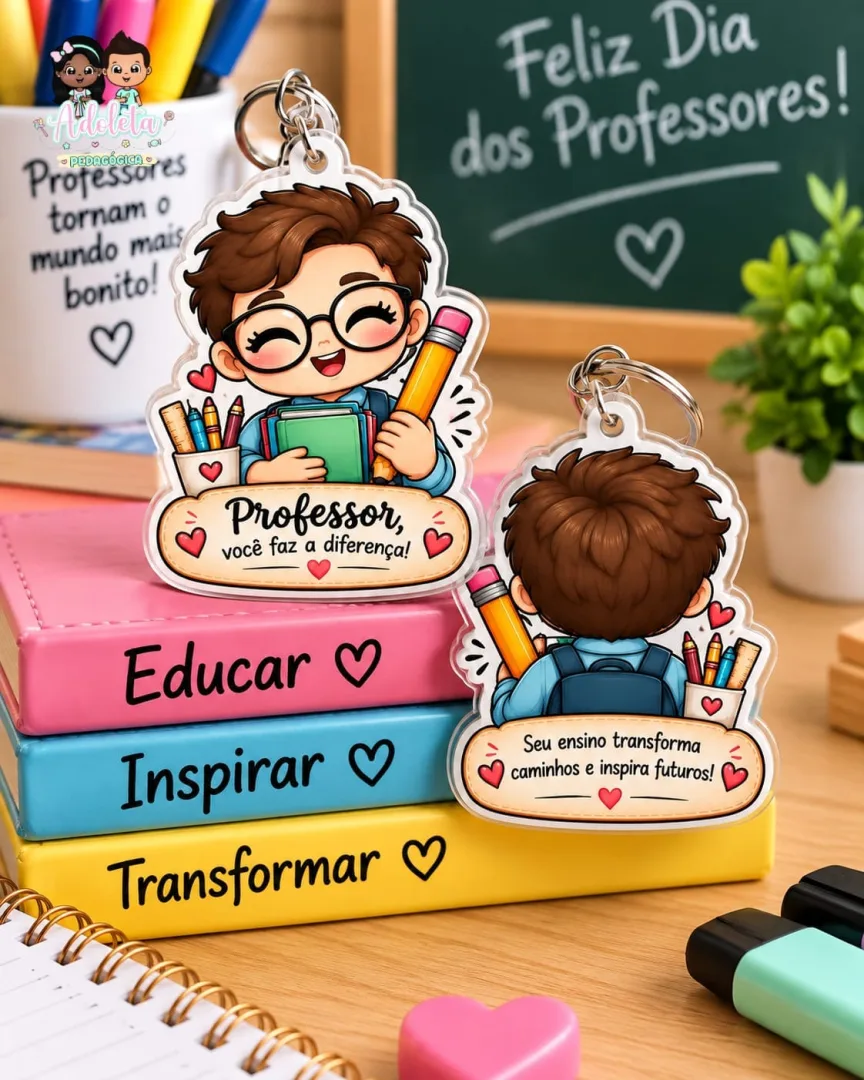 Chaveiro Dia dos Professores — imagem 4