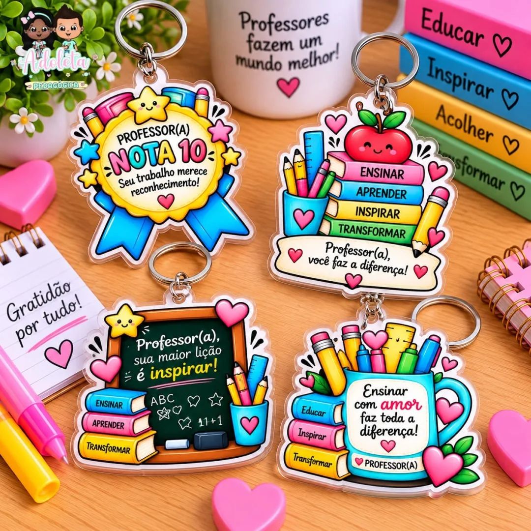 Chaveiro Dia dos Professores — imagem 5