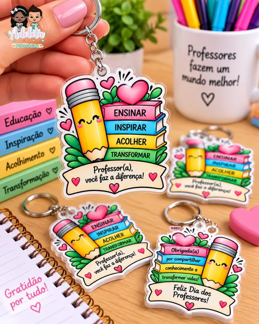 Chaveiro Dia dos Professores — imagem 6