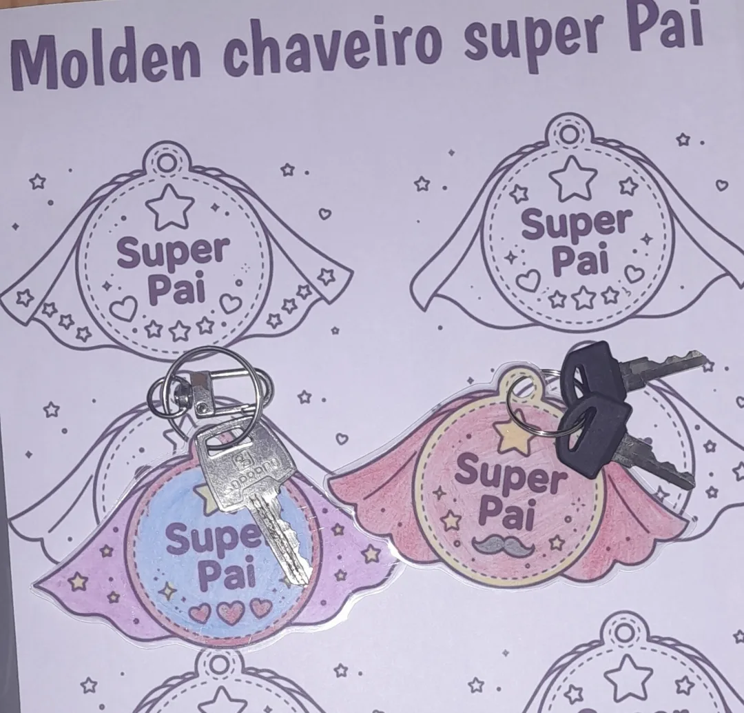 Chaveiro Super Pai - Educação Infantil - PDF — imagem 2