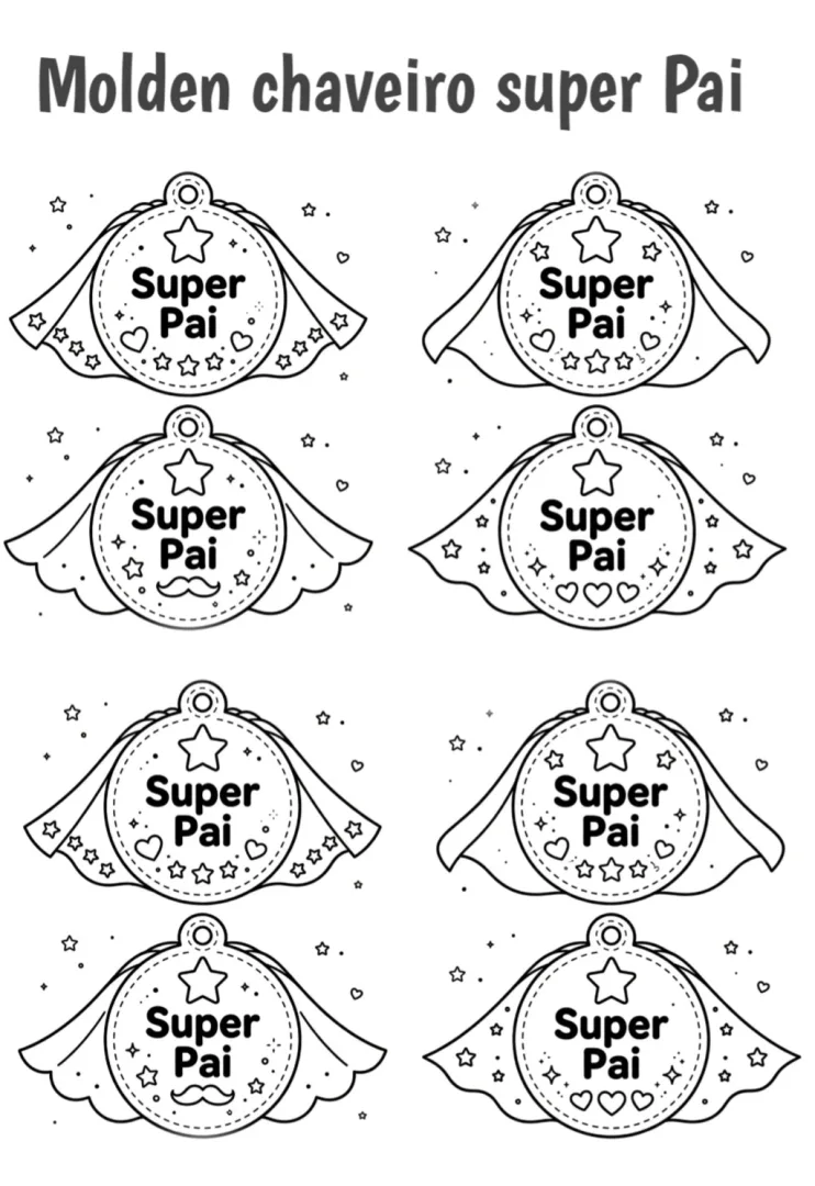 Chaveiro Super Pai - Educação Infantil - PDF — imagem 6