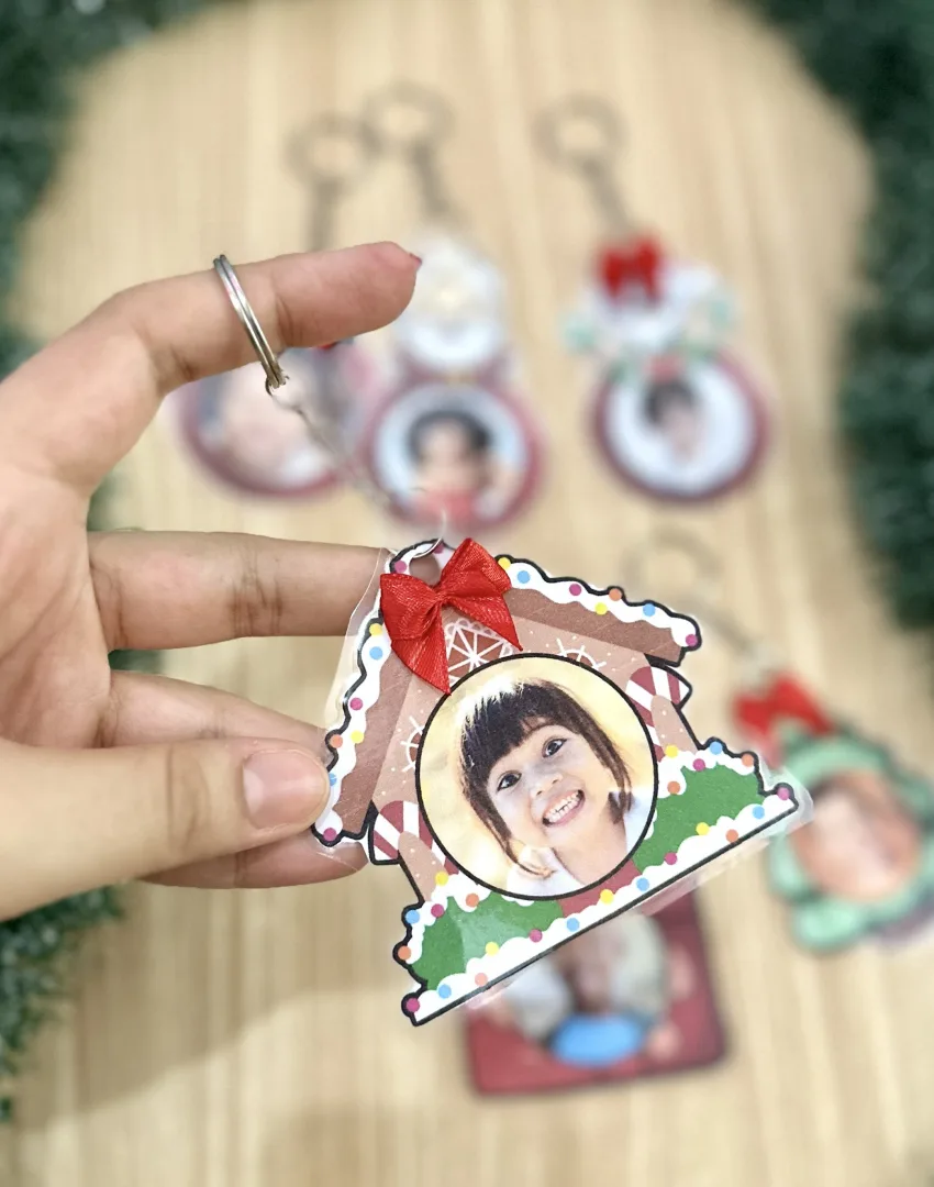  Chaveiros de Natal Personalizados com Foto da Criança – 6 Modelos para Imprimir — imagem 5