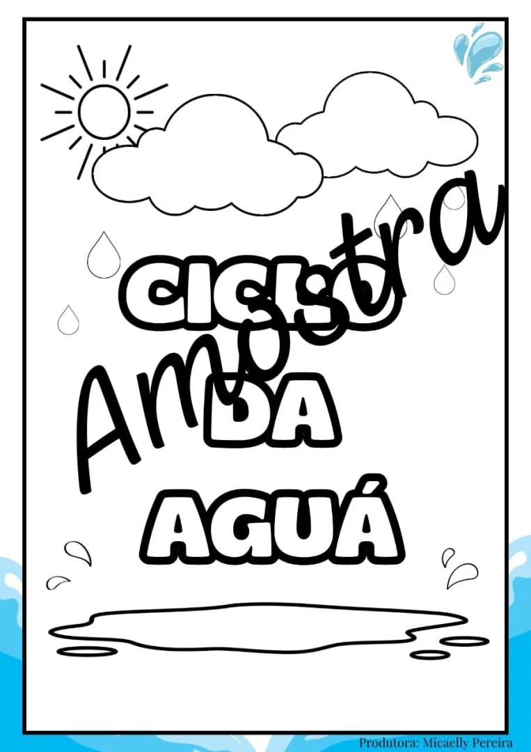 Ciclo da Água — Pronto para Imprimir — imagem 2