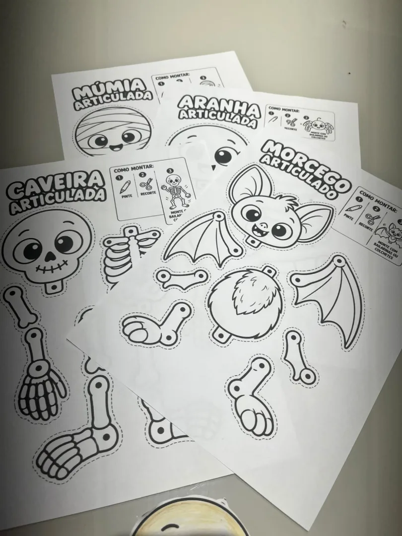 Monstrinhos Articulados - Halloween - PDF- 1º ao 6⁰ ano — imagem 6