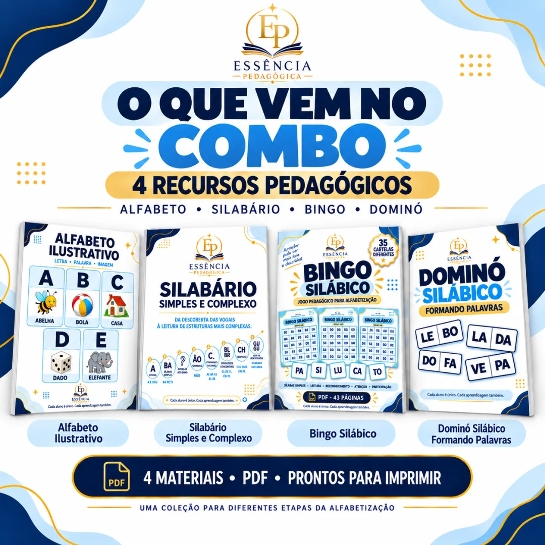 Combo Alfabetização – 4 Recursos Pedagógicos – PDF — imagem 2