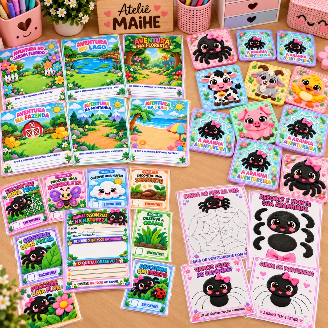 Combo Completo A Aranha Aventureira - Educação Infantil - Arquivo Digital — imagem 6