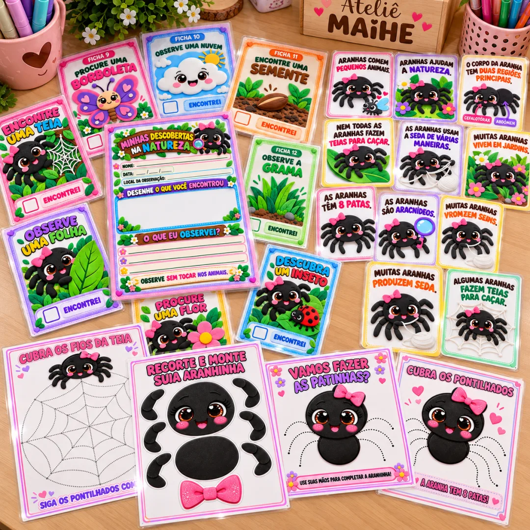 Combo Completo A Aranha Aventureira - Educação Infantil - Arquivo Digital — imagem 2