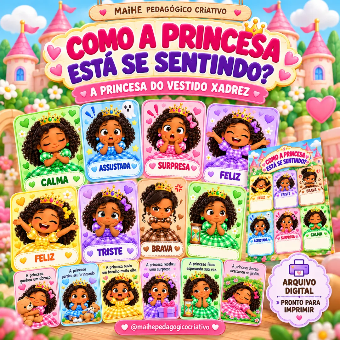 Combo Completo — A Princesa Do Vestido Xadrez - Educação Infantil - Arquivo Digital — imagem 2