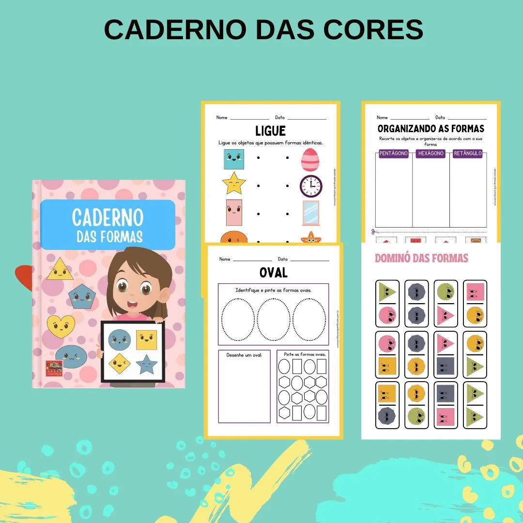 COMBO DE APOSTILAS: CORES - FORMAS E FRUTAS — imagem 4