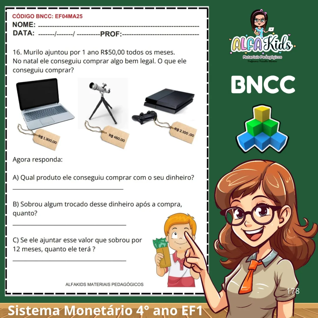 Combo de Atividades - Educação Financeira | 1° ao 5° ano Fundamental — imagem 2