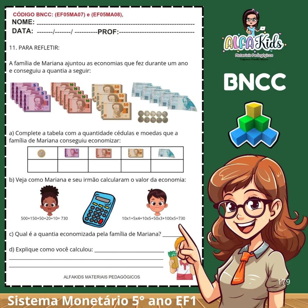 Combo de Atividades - Educação Financeira | 1° ao 5° ano Fundamental — imagem 3