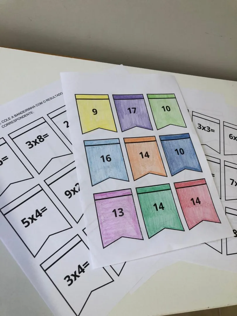 COMBO DE ATIVIDADES JUNINAS: BANDEIRINHA DAS OPERAÇÕES MATEMÁTICAS — imagem 2