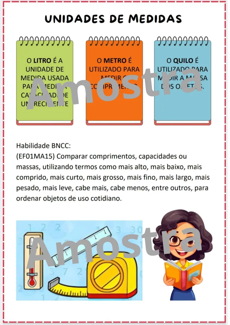 ⭐COMBO DE ATIVIDADES UNIDADES DE MEDIDAS 1º AO 4º ANO⭐ — imagem 2