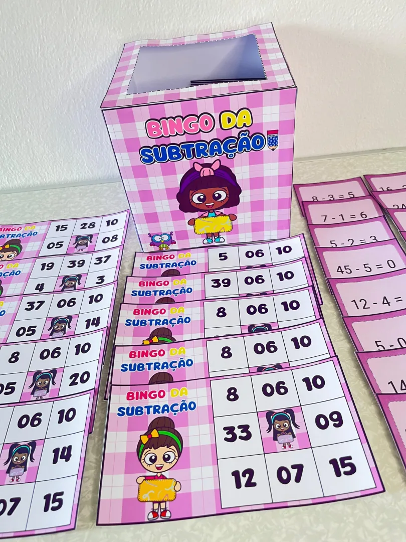 COMBO DE BINGOS MATEMÁTICOS / COMBO DE BINGOS DA MATEMÁTICA — imagem 2