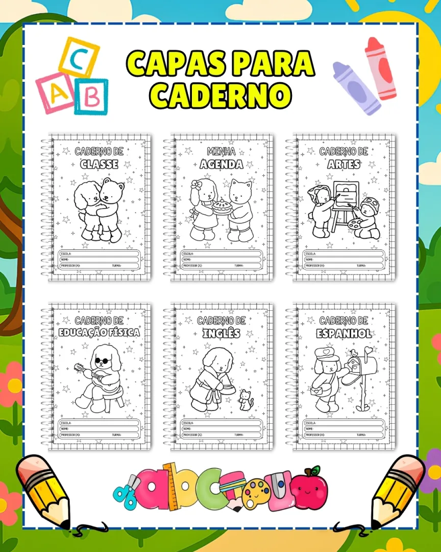 COMBO DE CAPAS PARA CADERNO: BOBBIE GOODS — imagem 2