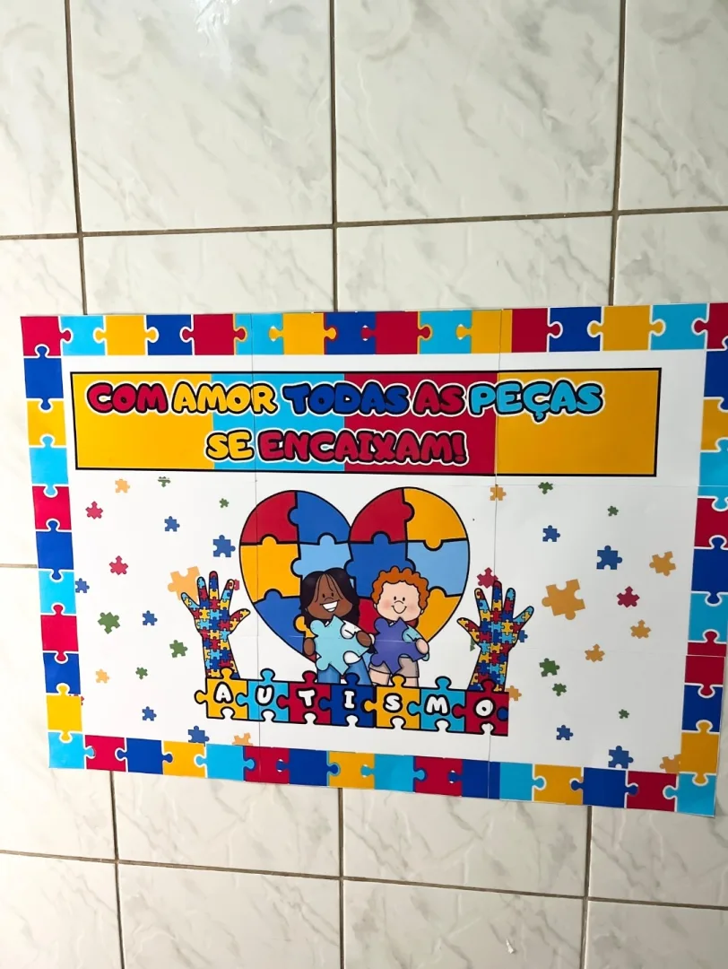 COMBO DE PAINEL  / DECORAÇÃO: DIA DO AUTISMO  E DIA DA SINDROME DE DOWN — imagem 2