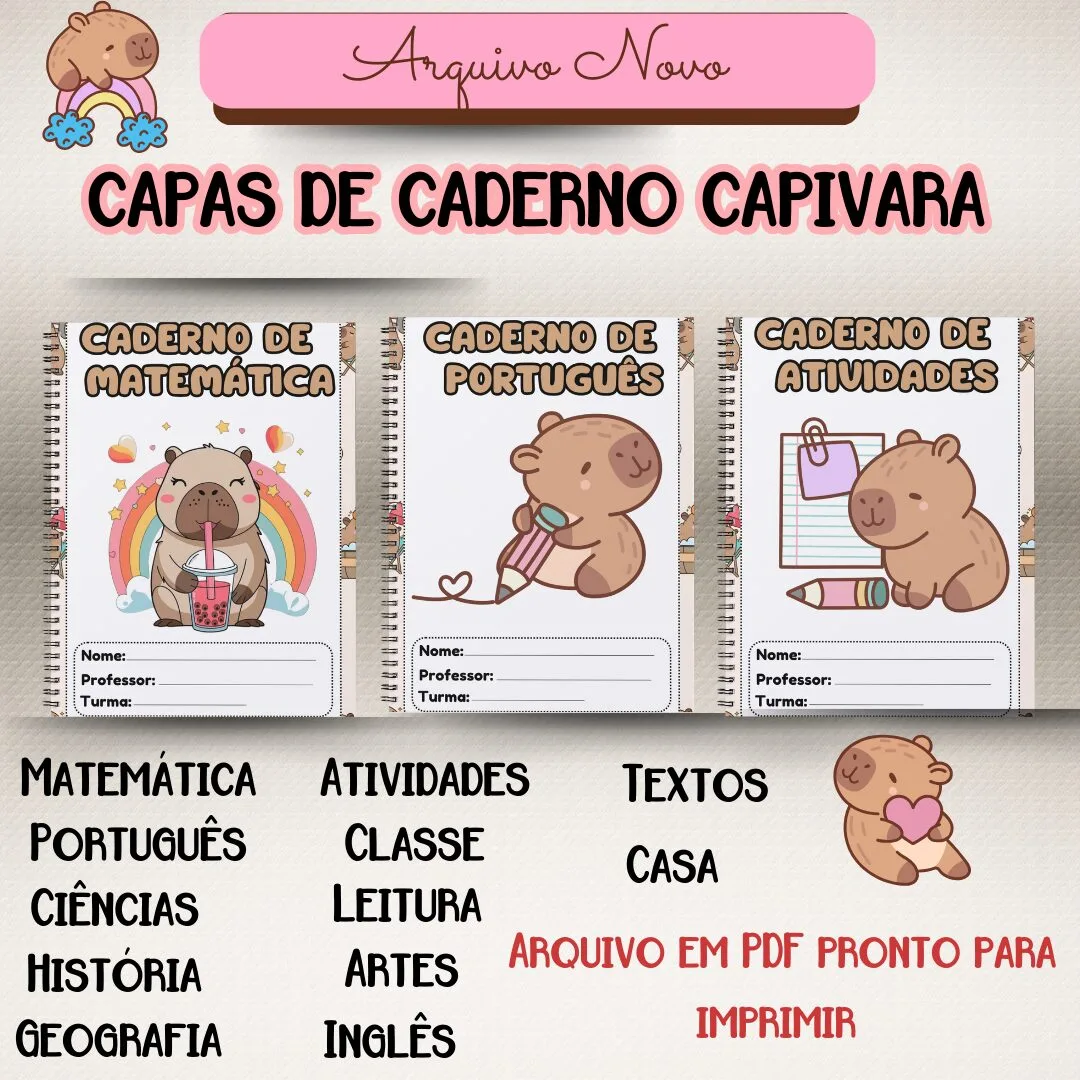 COMBO DE RECURSOS: CAPIVARA FOFA — imagem 2