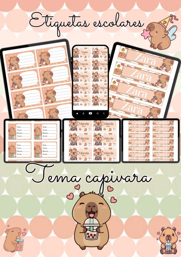 COMBO DE RECURSOS: CAPIVARA FOFA — imagem 4