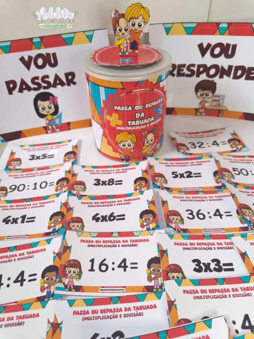 Combo Passa ou Repassa da Tabuada (Adição, Subtração, Divisão e Multiplicação) — imagem 4