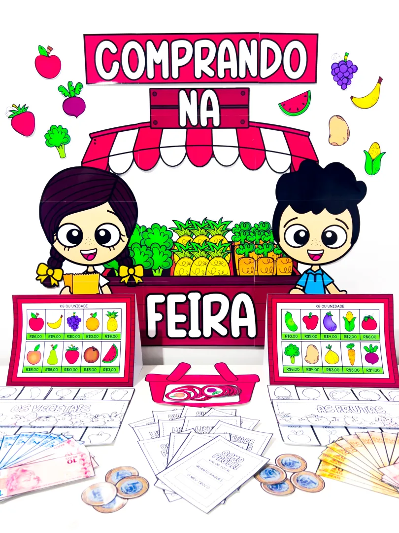 Comprando na Feira - Kit de Matemática e Sistema Monetário em PDF — imagem 5