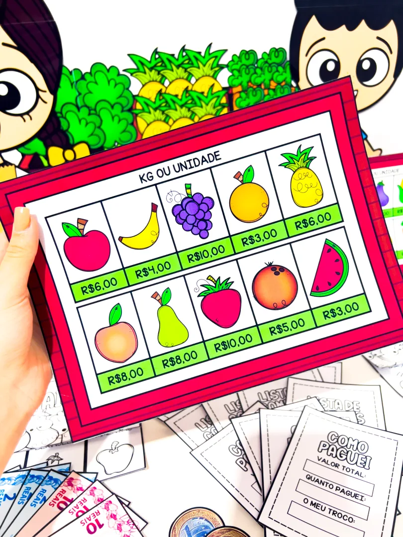 Comprando na Feira - Kit de Matemática e Sistema Monetário em PDF — imagem 6