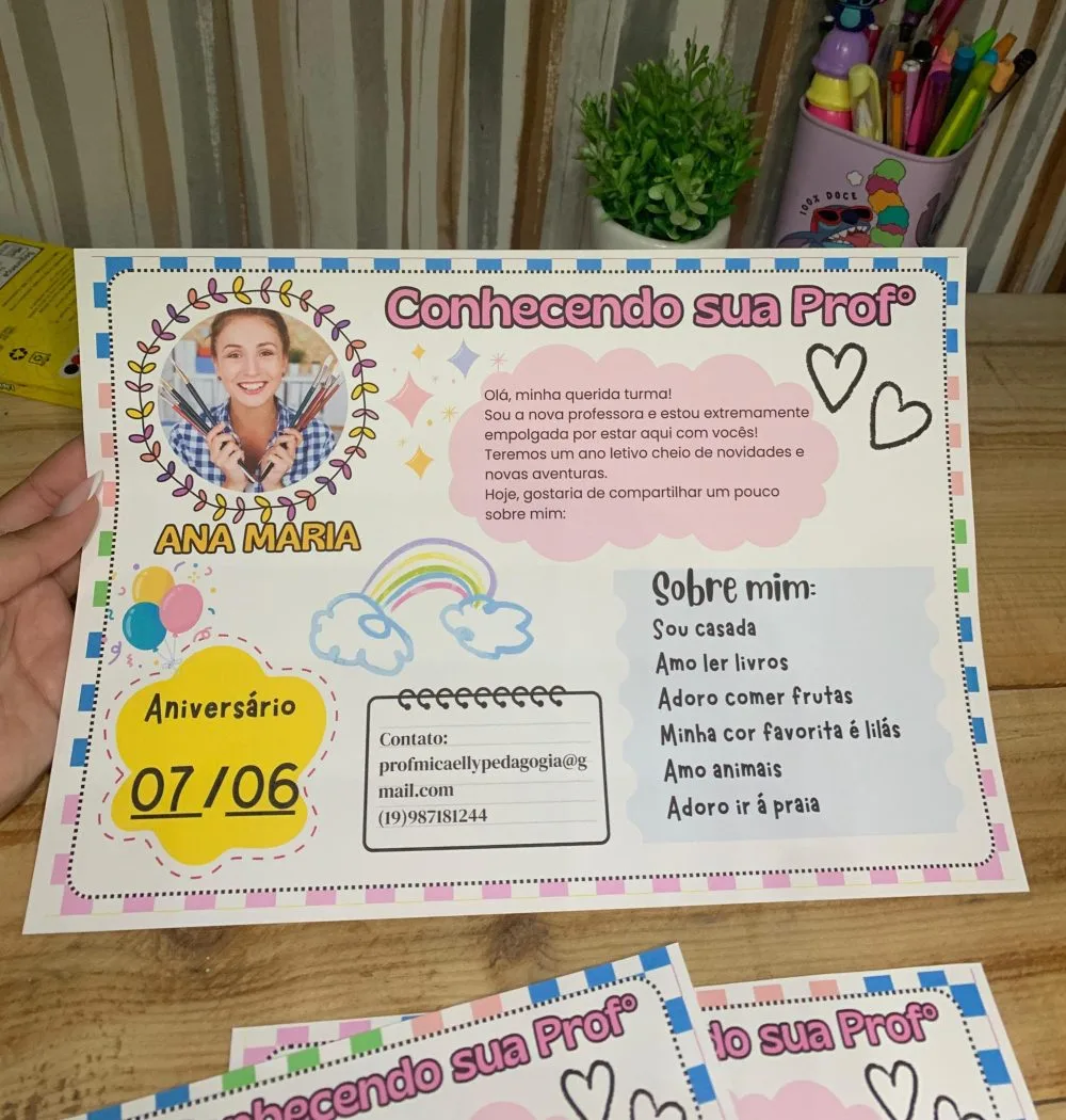 Conhecendo Sua Prof° Drive — Pronto para Imprimir — imagem 2
