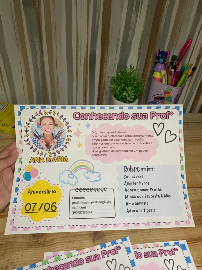 Conhecendo Sua Prof° Drive — Pronto para Imprimir — imagem 3
