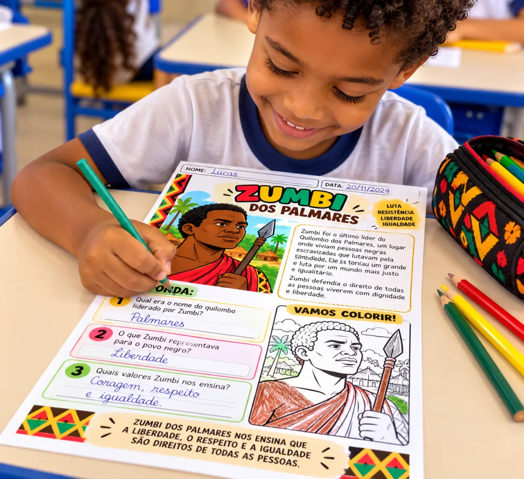 Consciência Negra: História, Cultura e Respeito — Kit de Atividades Pedagógicas para Imprimir em PDF � — imagem 3