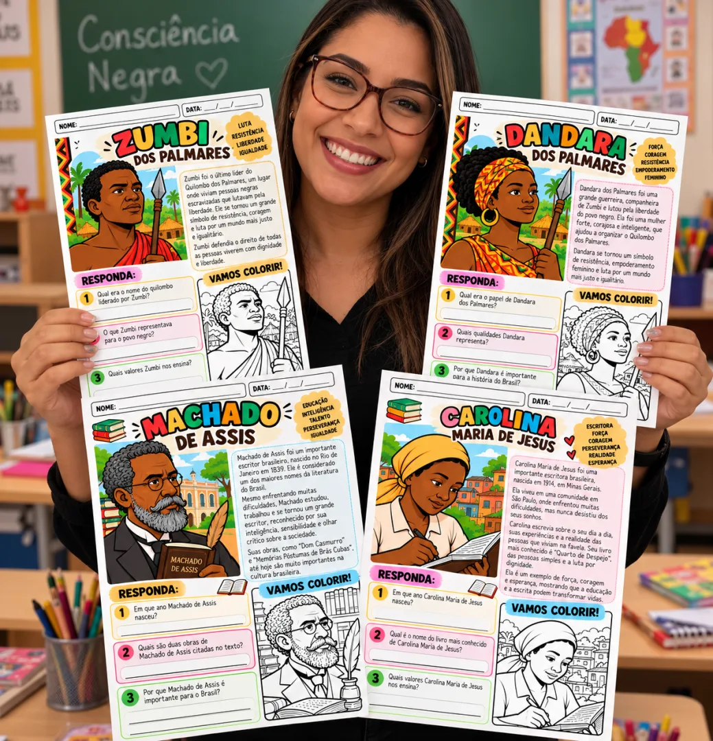 Consciência Negra: História, Cultura e Respeito — Kit de Atividades Pedagógicas para Imprimir em PDF � — imagem 2