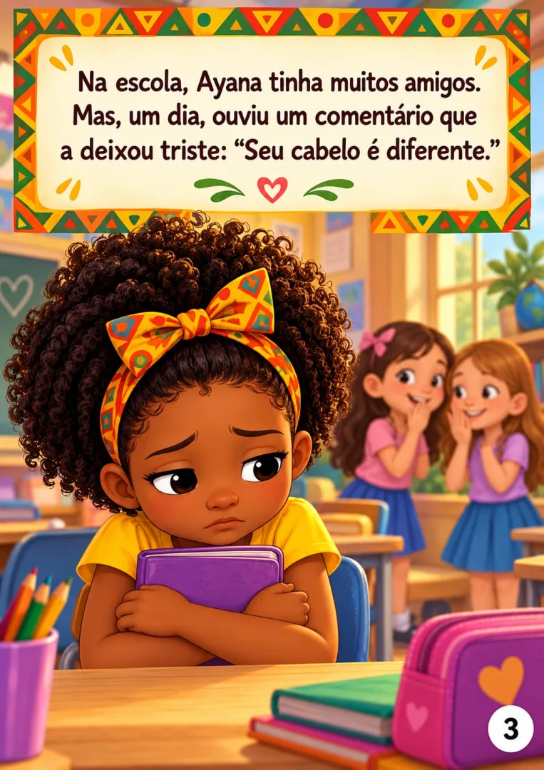 Consciência Negra - Historinha O Brilho de Ayana - Educação Infantil PDF 12 páginas — imagem 5