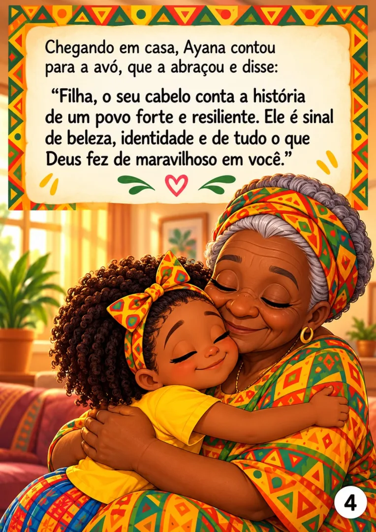 Consciência Negra - Historinha O Brilho de Ayana - Educação Infantil PDF 12 páginas — imagem 6