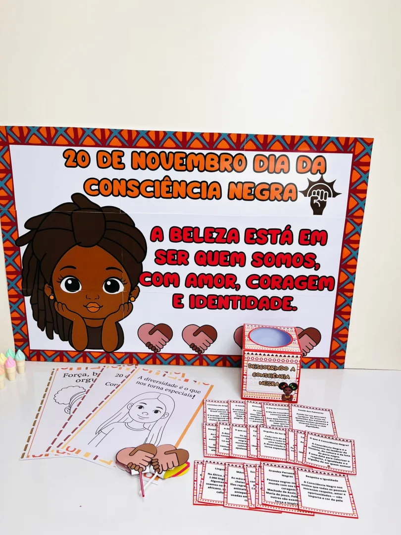 Consciência Negra Kit Pedagógico em PDF. Ensino Fundamental 1 — imagem 5