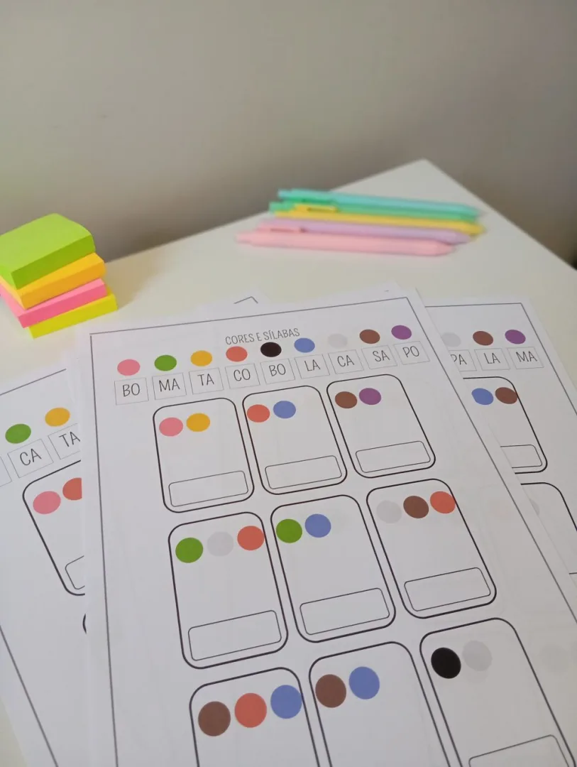 Cores e Sílabas — Pronto para Imprimir — imagem 2
