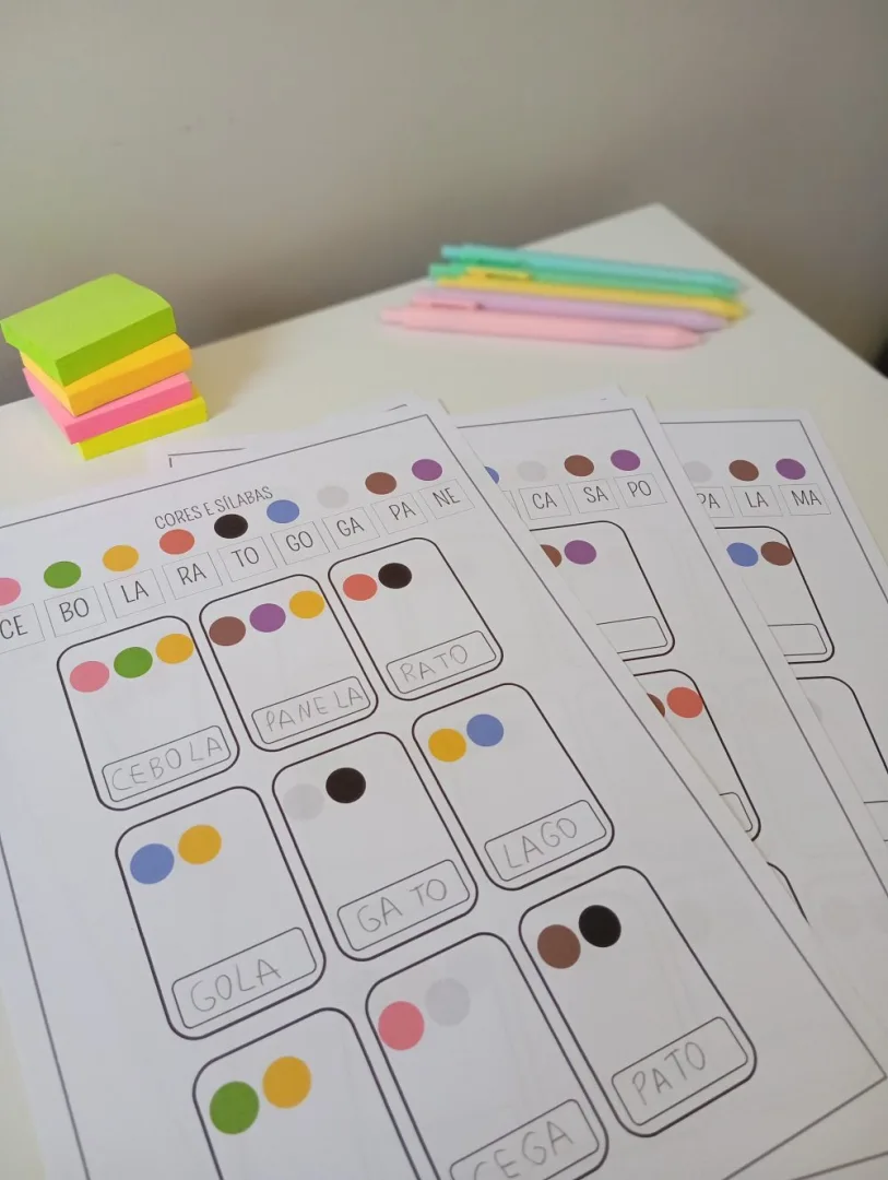 Cores e Sílabas — Pronto para Imprimir — imagem 3